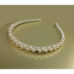 Headbands Ivory Bridal Tiara Wedding Headband with Faux Pearl - CK11PL4RNRF $10.84