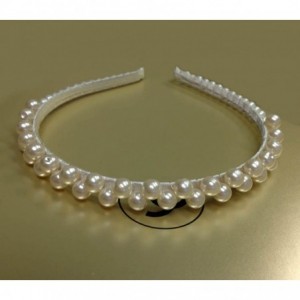 Headbands Ivory Bridal Tiara Wedding Headband with Faux Pearl - CK11PL4RNRF $10.84