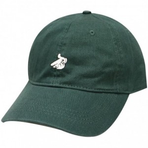 Baseball Caps Handgun Cotton Baseball Dad Cap - Hunter Green - CM17XQ88HTX $11.83