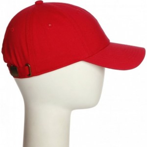 Baseball Caps Customized Letter Intial Baseball Hat A to Z Team Colors- Red Cap Black White - Letter L - CG18NTGSIZQ $10.84