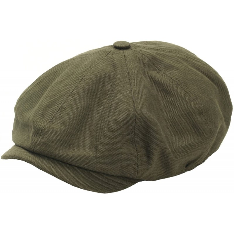 Baseball Caps Men's Fashion Basic Eight Panel Gatsby Style Ivy Cap Ascot Newsboy Beret Hat - Khaki - CK12ESXPOGL $25.56