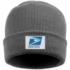 Skullies & Beanies Adult Stretchy Solid Color Knit Beanies Hats USPS-United-States-Postal-Service-Logo-Headwear for Mens Wome...