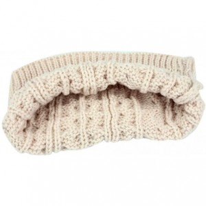 Cold Weather Headbands knitting Crochet Headband Headwrap - Beige - CG12NYZX3GY $9.04