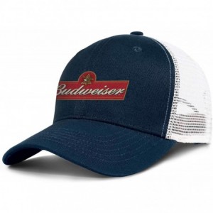 Baseball Caps Budweiser-Logos- Woman Man Baseball Caps Cotton Trucker Hats Visor Hats - Dark_blue-13 - C518WIOE9ZM $30.24