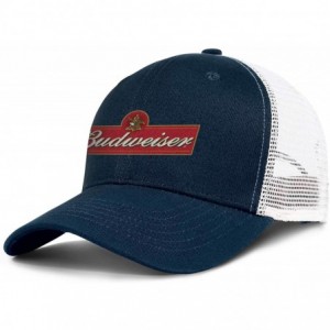 Baseball Caps Budweiser-Logos- Woman Man Baseball Caps Cotton Trucker Hats Visor Hats - Dark_blue-13 - C518WIOE9ZM $13.90