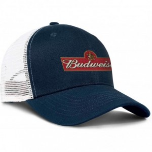 Baseball Caps Budweiser-Logos- Woman Man Baseball Caps Cotton Trucker Hats Visor Hats - Dark_blue-13 - C518WIOE9ZM $13.90