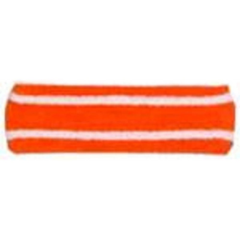 Headbands Striped Headband - Orange/White - CW11175D6LT $6.83