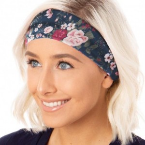 Headbands Adjustable Cute Fashion Sports Headbands Xflex Wide Hairband for Women Girls & Teens - 3pk Grey/Floral/Navy Xflex -...