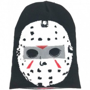 Skullies & Beanies Friday the 13th Jason Voorhees Rolldown Beanie - C918YH6YEMH $18.16