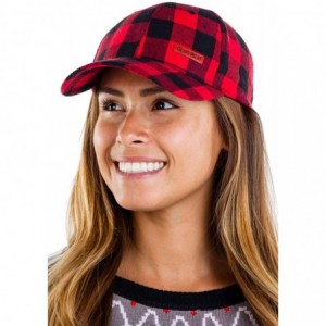 Baseball Caps Unisex Christmas Hats - Holiday Christmas Baseball Caps for Men & Women - Buffalo Black - CQ192HQCHKH $14.62