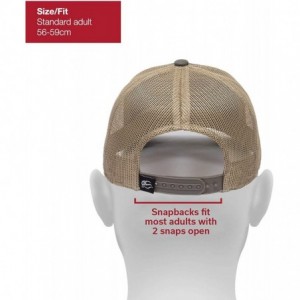 Baseball Caps Fish Silhouettes Trucker Hat - Adjustable Baseball Cap w/Snapback Closure - Trout (Olive W/ Tan Mesh) - CK196WU...