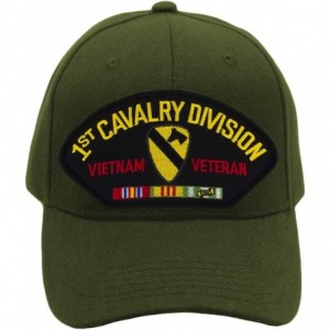 Baseball Caps 1st Cavalry Division - Vietnam Veteran Hat/Ballcap Adjustable One Size Fits Most - Olive Green - CB18L9U0X8W $2...