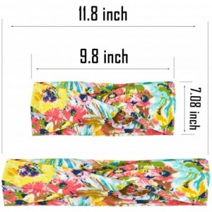 Headbands 8 Pack Women's Headbands Headwraps Hair Bands Bows Hair Accessories - ZA 8 Pack Printed - CQ18MG7CR5I $17.43