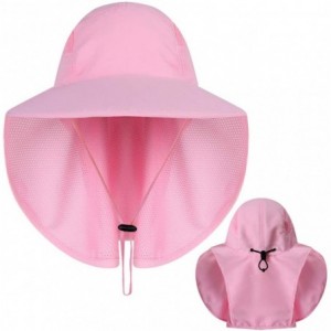 Sun Hats Sunhat Protection Outdoor Fishing - Pink - CD18W8C0OGW $22.90