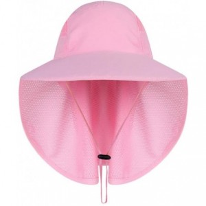 Sun Hats Sunhat Protection Outdoor Fishing - Pink - CD18W8C0OGW $9.90