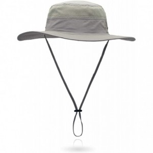 Sun Hats Outdoor Sun Hat Quick-Dry Breathable Mesh Hat Camping Cap - Light Gray - C018CUW9XTY $13.98