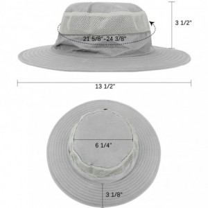 Sun Hats Outdoor Sun Hat Quick-Dry Breathable Mesh Hat Camping Cap - Light Gray - C018CUW9XTY $13.98