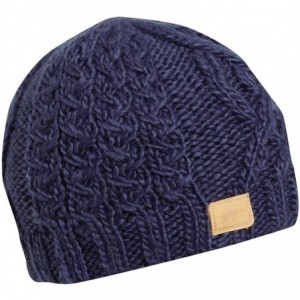 Skullies & Beanies Women's Selena Fleece Lined Cable Knit Beanie - Slate - CE18XOL0MLT $27.97