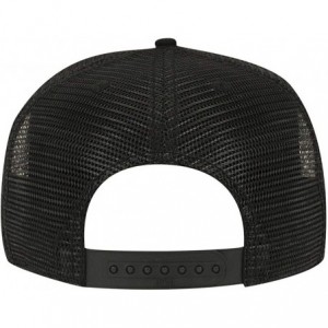 Baseball Caps Square Flat Visor SNAP 5 Panel Mesh Back Trucker Snapback Hat - Black - C112O0GZDWK $15.53