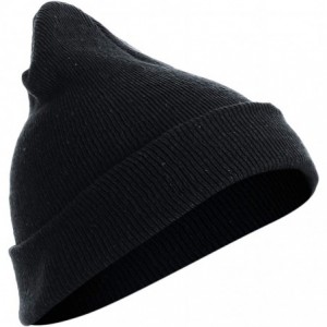 Skullies & Beanies Mens Warms Simple Acrylic Watch Hat - Dch001-black - C118IR970ND $10.61