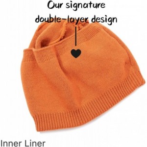 Skullies & Beanies Women Light Soft Wool Double-Layer Beanie Skull Hat Stylish Outdoor Urban Cap Winter Fall Spring - CW18Y99...