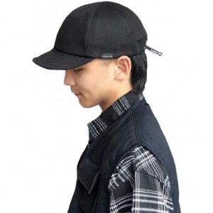 Baseball Caps Adjustable Drawstring Baseball Cap Short Brim Trucker Hat Unisex Cotton Dad Cap - B-dy01-black - C418YN7ZQH7 $1...