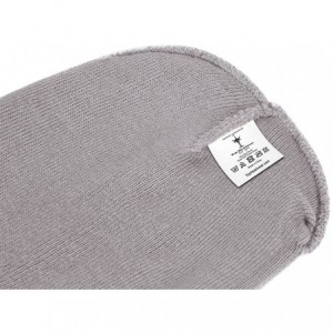 Skullies & Beanies Short Cuffless Beanies - Light Grey - CU12NV0UQW3 $9.58