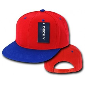 Baseball Caps Men's Flat - Red/Royal - CG1199Q9YKZ $11.82