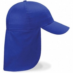 Sun Hats Boys 100% Cotton Twill Legionnaire Baseball for Sun Protection - Royal Blue - CA116LRLSY5 $19.06