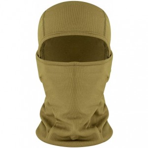 Balaclavas Balaclava Face Mask Adjustable Windproof UV Protection Hood - Brown - CW18339DUAH $18.94
