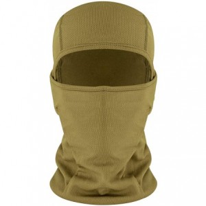 Balaclavas Balaclava Face Mask Adjustable Windproof UV Protection Hood - Brown - CW18339DUAH $10.38