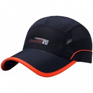 Baseball Caps Unisex Summer Running Cap Quick Dry Mesh Outdoor Sun Hat Stripes Lightweight Breathable Soft Sports Cap - B-bla...