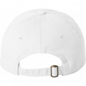 Baseball Caps Custom Dad Soft Hat Add Your Own Embroidered Logo Personalized Adjustable Cap - White - CZ1953WD72W $33.78