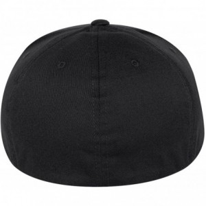 Baseball Caps Yupoong Wooly Sewn Eyelets Baseball Cap- Black- Large / X-Large - CM113BUN0SH $19.97