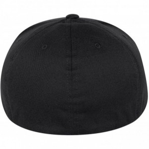 Baseball Caps Yupoong Wooly Sewn Eyelets Baseball Cap- Black- Large / X-Large - CM113BUN0SH $8.30