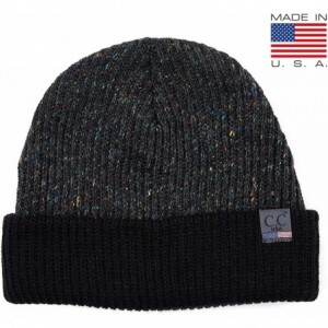 Skullies & Beanies Hat Winter Skull Cap Beanie for Women Men - Thick- Warm- and Soft Knit (Made in USA)(Unisex) - Confetti Bl...