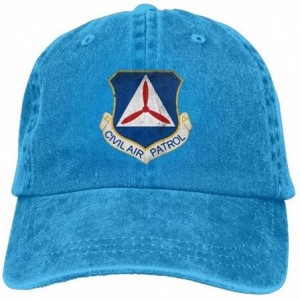 Skullies & Beanies Civil Air Patrol Command Men & Women Cool Sun Hats Fashion Adjustable Denim Jeans Baseball Caps - Blue - C...