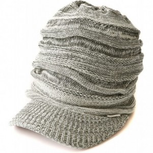 Skullies & Beanies Mens Summer Knit Beanie Hat - Womens Slouchy Visor Cap Winter Baggy Slouch Knit - Mix Beige - C711RL2CSMZ ...