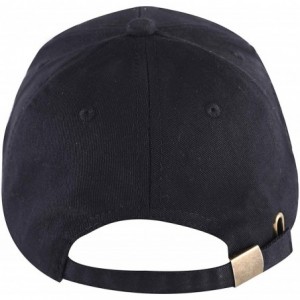 Baseball Caps Embroidered Cotton Baseball Cap Adjustable Snapback Dad Hat - Elephant Black - CW18SSNW8TE $10.71