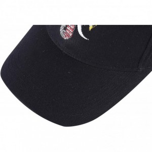 Baseball Caps Embroidered Cotton Baseball Cap Adjustable Snapback Dad Hat - Elephant Black - CW18SSNW8TE $10.71