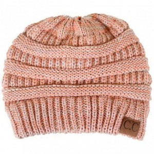 Skullies & Beanies Trendy Warm Chunky Soft Marled Cable Knit Slouchy Beanie - 14 - C4129VX442N $25.21
