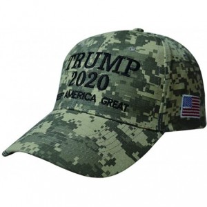 Baseball Caps Trump Cap 2020 Keep America Great USA Baseball Caps Embroidered Donald Trump Hat Adjustable hat - Camo - C818M7...