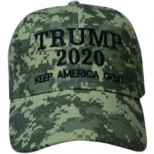 Baseball Caps Trump Cap 2020 Keep America Great USA Baseball Caps Embroidered Donald Trump Hat Adjustable hat - Camo - C818M7...
