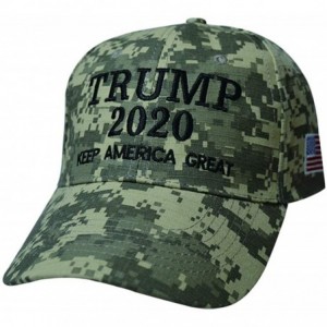 Baseball Caps Trump Cap 2020 Keep America Great USA Baseball Caps Embroidered Donald Trump Hat Adjustable hat - Camo - C818M7...