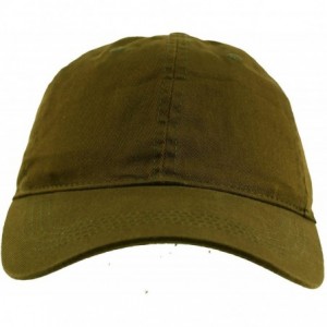 Baseball Caps Everyday Unisex Cotton Dad Hat Plain Blank Baseball Adjustable Ball Cap - Olive - CD12NSNSYML $7.50