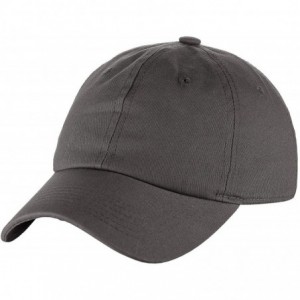 Baseball Caps Unisex Classic Blank Low Profile Cotton Unconstructed Baseball Cap Dad Hat - Charcoal - CS18RT9XZ8M $7.93