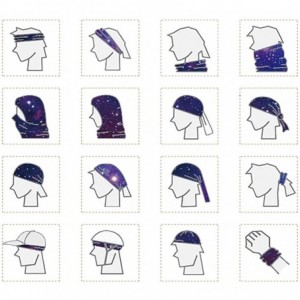 Balaclavas Face Mask Seamless Rave Bandana Dust Wind UV Protection Neck Gaiter Mask Headwear - Geometric Colorful - CB1982G37...