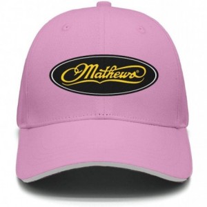 Baseball Caps Unisex Dad Cap Trucker-Mathews-Archery-Hat Casual Breathable Baseball Snapback - Pink-25 - CD18Q6O29O7 $20.89