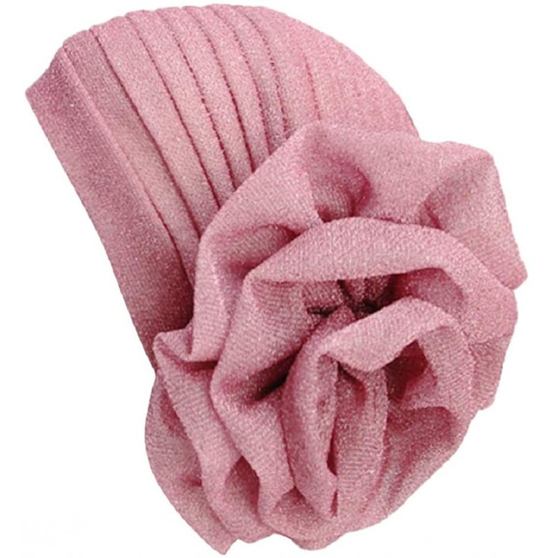 Skullies & Beanies Cancer Chemo Hat Flower Beanie Scarf Ethnic Cloth Print Turban Bonnet India Hat Handwear - C---pink - CP18...