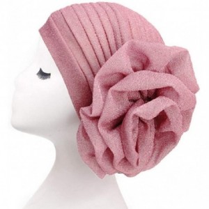 Skullies & Beanies Cancer Chemo Hat Flower Beanie Scarf Ethnic Cloth Print Turban Bonnet India Hat Handwear - C---pink - CP18...